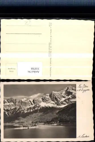 318708,Der Eibsee See b. Grainau m. Zugspitze Bergkulisse