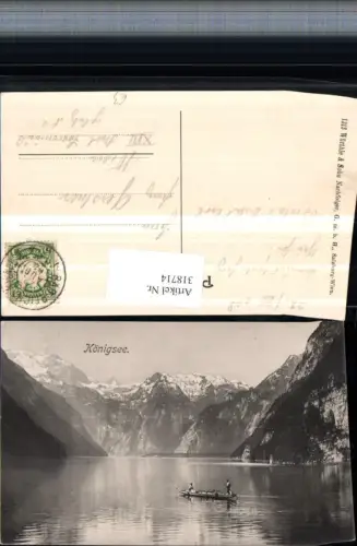 318714,Königssee See b. Schönau Bergkulisse Zille
