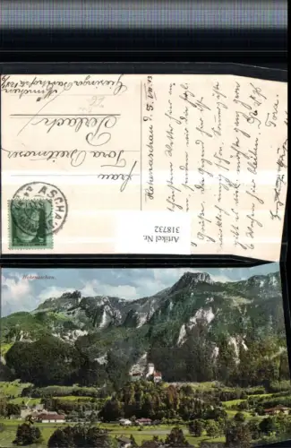 318732,Schloss Hohenaschau b. Aschau Bergkulisse