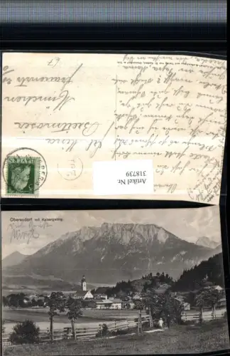 318739,Oberaudorf Totale m. Kaisergebirge Bergkulisse