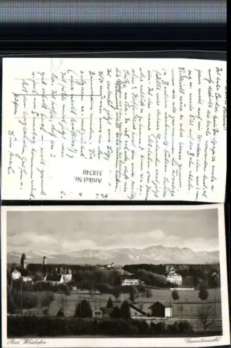 318740,Bad Wörishofen Teilansicht Bergkulisse