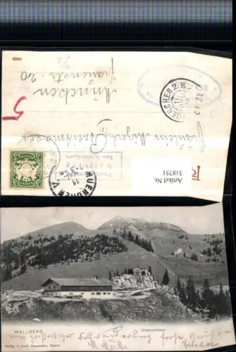 318751,Wallberg b. Rottach-Egern Unterkunftshaus Bergkulisse