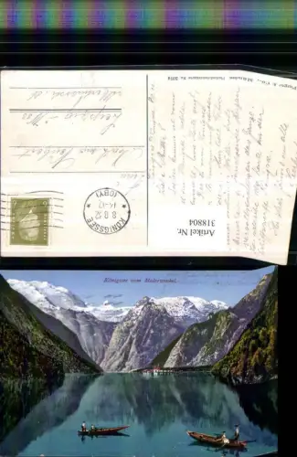 318804,Königssee See b. Schönau Zillen Bergkulisse pub Purger e Co 5974