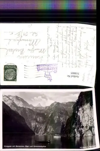 318805,Königssee b. Schönau m. Steinernem Meer u. Schönfeldspitze Bergkulisse
