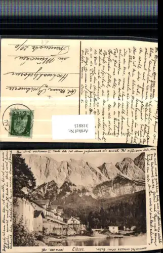 318813,Eibsee Hotel b. Grainau Bergkulisse