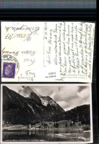 318831,Lautersee See b. Mittenwald m. Wetterstein Bergkulisse