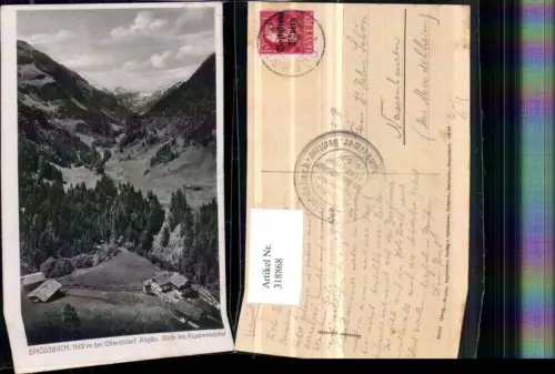 318868,Einödsbach b. Oberstdorf Blick ins Rappenalptal Bergkulisse