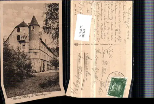 318870,Schlossbau Wülzburg b. Weißenburg in Bayern