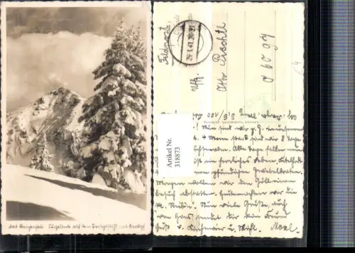 318873,Bad Reichenhall Auf d. Predigtstuhl m. Karkopf Bergkulisse Winterbild