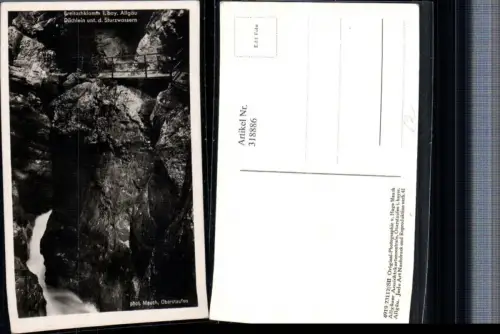 318886,Breitachklamm im Allgäu b. Oberstdorf Dächlien unt. d. Sturzwassern