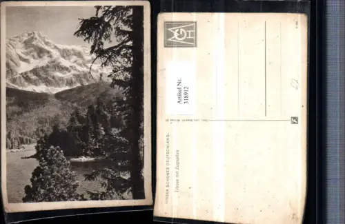 318912,Eibsee See b. Grainau m. Zugspitze Bergkulisse