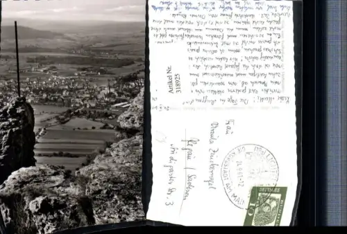 318925,Blick vom Staffelberg auf Staffelstein Totale