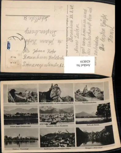 424839,Rosenheim Totale Wendelstein Chiemsee Berchtesgaden Königsee Mehrbildkate