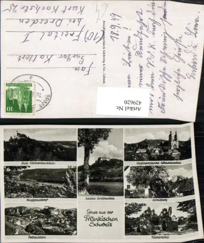 429620,Muggendorf Pottenstein Tückersfeld Burg Schloss Mehrbildkarte