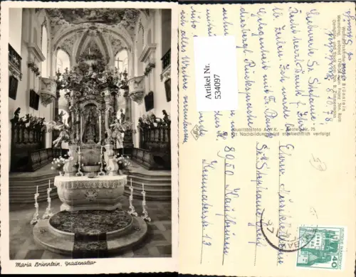 534097,Foto Ak Maria Brünnlein Gnadenaltar Wemding