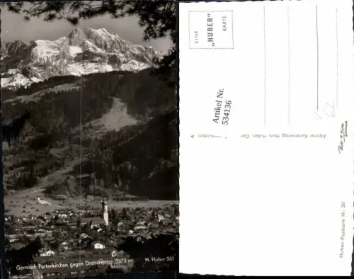 534136,Foto Ak Garmisch-Partenkirchen geg. Dreitorspitze pub Huber 261