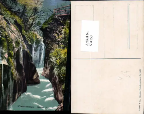 534150,Wimbachklamm Oberer Teil b. Ramsau bei Berchtesgaden pub Purger Co 13658