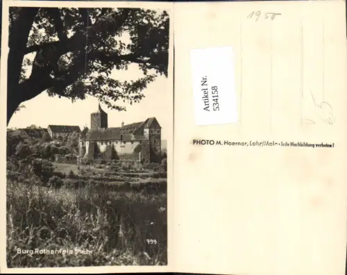 534158,Foto Ak Burg Rothenfels a. Main pub Photo M. Hoerner