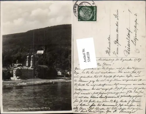 534159,Miltenberg a. Main Pfarrkirche u. Burg Kirche