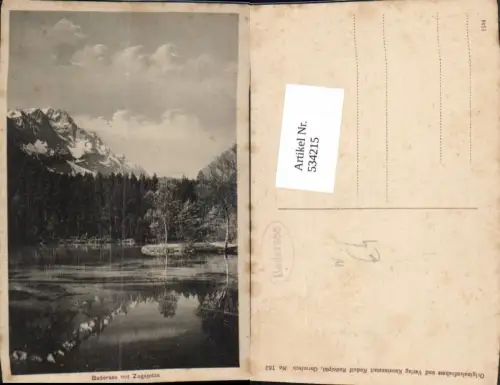 534215,Badersee m. Zugspitze Grainau