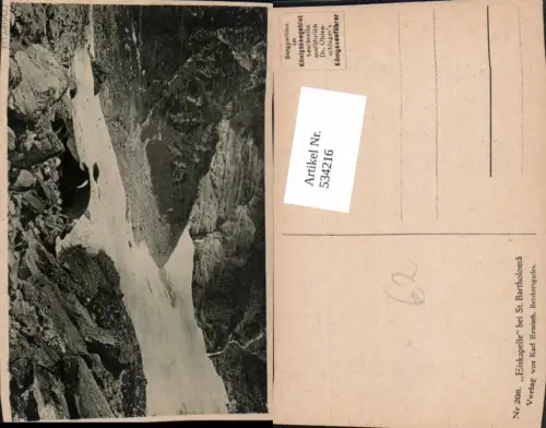 534216,Eiskapelle b. St Bartholomä Schönau a. Königssee