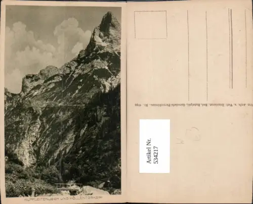 534217,Grainau Hupfleitenjoch u. Höllentorkopf
