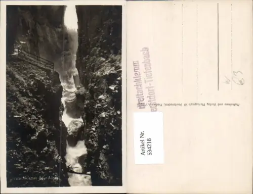 534218,Foto Ak Breitachklamm Allgäu Oberstdorf