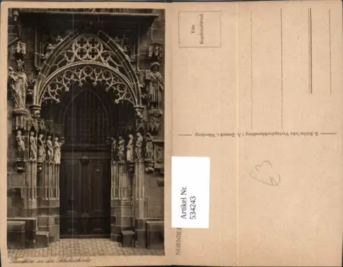 534243,Nürnberg Brauttüre a. d. Sebalduskirche Portal Tür
