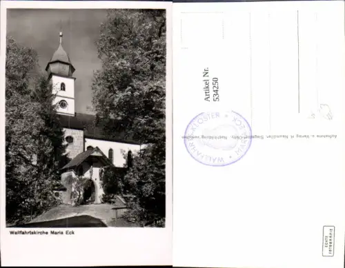 534250,Foto Ak Siegsdorf Maria Eck Wallfahrtskirche Kirche