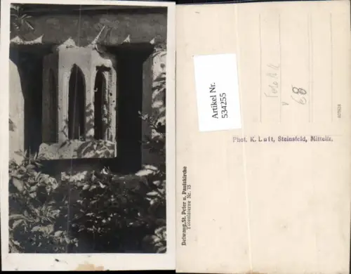 534255,Foto Ak Detwang Rothenburg ob der Tauber St Peter u. Paulskirche Totenlaterne pub K. Luft 73