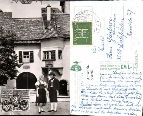 534282,Fotomontage Eger i. Marktredwitz Tag des Egerlandes 1961 Tracht