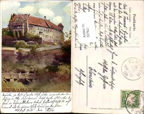 557921,Künstler Ak Q. Wiejk Nürnburg Burg