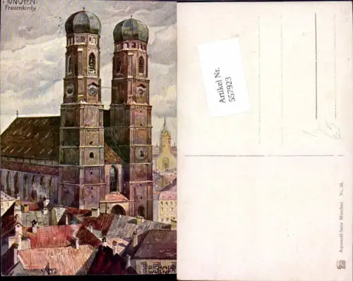 557923,Künstler Ak Richard Wagner München Frauenkirche Kirche Religion