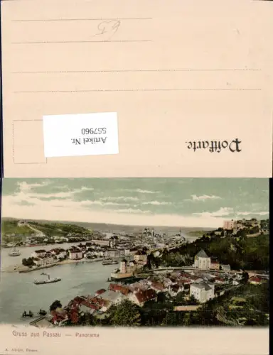 557960,Passau Panorama Schiffe Dampfer