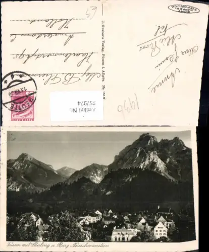 557974,Füssen m. Säuling u. Burg Neuschwanstein