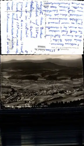 568668,Foto Ak Viechtach m. Ruine Neunußberg u. kl. u. gr. Arber