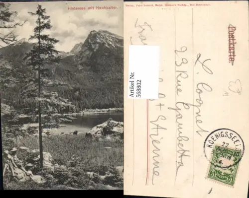 568802,Hintersee m. Hochkalter Ramsau bei Berchtesgaden