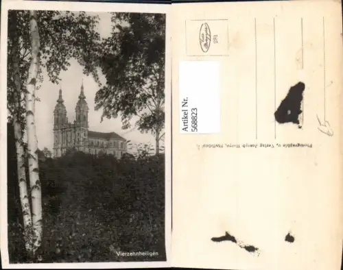 568823,Foto Ak Vierzehnheiligen Wallfahrtskirche Bad Staffelstein