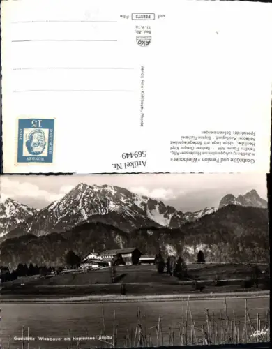 569449,Hopfensee Allgäu Füssen Gaststätte u. Pension Wiesbauer