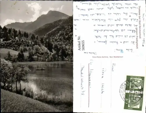 569655,Thumsee b. Bad Reichenhall geg. Predigtstuhl Boot