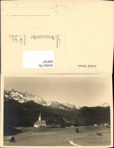 569707,Schloss Elmau Klais Krün Ansicht 1932