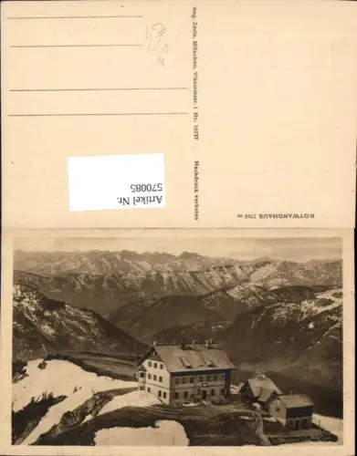 570085,Rotwandhaus Schliersee pub Aug. Zerle 10237