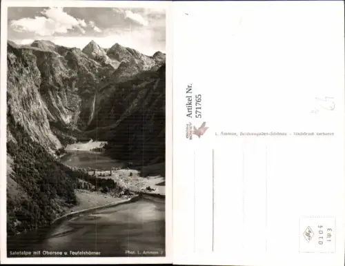 571765,Saletalpe m. Obersee u. Teufelshörner Saletalm Schönau am Königssee