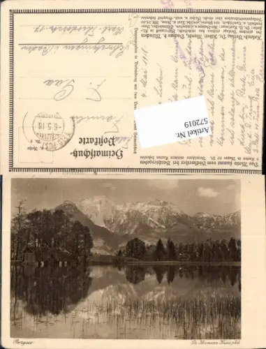572019,Künstler AK Dr. Hermann Haass Bergsee Böcklweiher bei Berchtesgaden