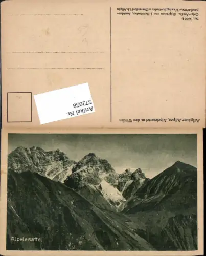 572058,Älpelesattel b. Oberstdorf Allgäuer Alpen