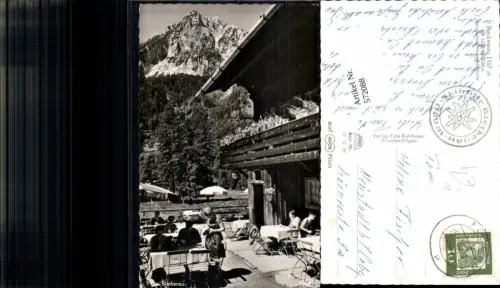 572088,Schwangau Berggasthaus Bleckenau m. Säuling Terrasse