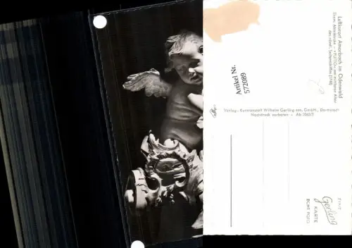 572089,Kloster Amorbach Amorbach i. Odenwald Abteikirche Putto Engel Statue