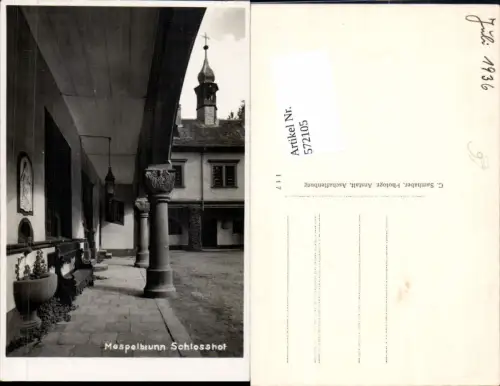 572105,Mespelbrunn Schloss Schlosshof