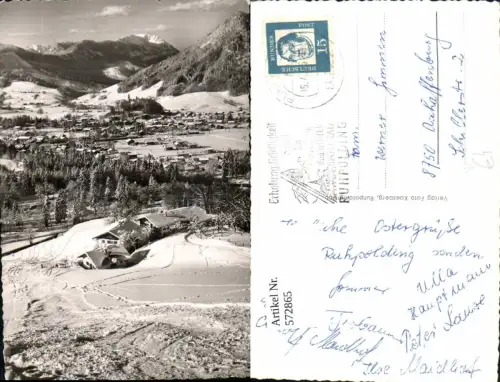 572865,Ruhpolding Winteransicht Wintersport