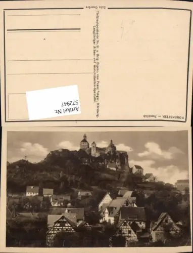 572947,Kirchensittenbach Burg Hohenstein Mittelfranken Fernblick